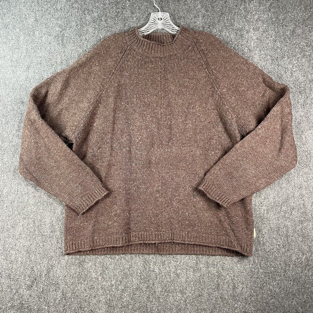 Vintage Woolrich Dark Mustang Pullover Sweater Men’s 100% Lambs Wool Size XL EUC